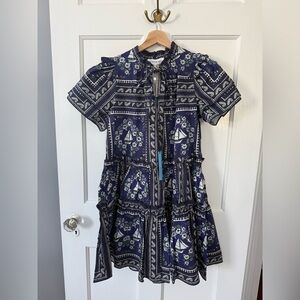 HUNTER BELL MERRITT DRESS IN BON VOYAGE NWT XS $395 Tuckernuck